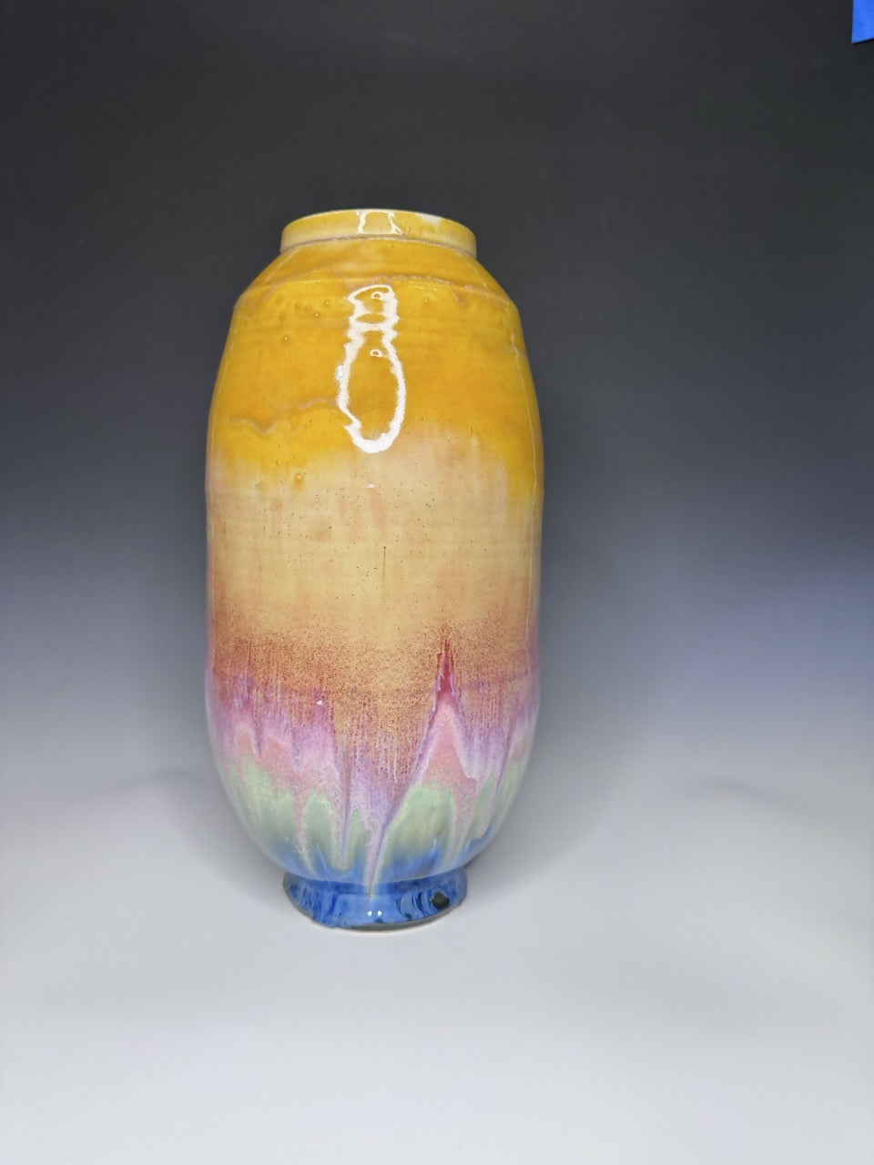 Golden Rainbow Tall Vase