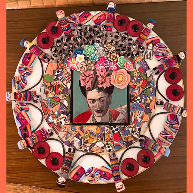 "Frida" White Charger Plate