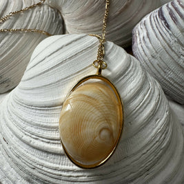 Baby Ear Shell Pendant Necklace