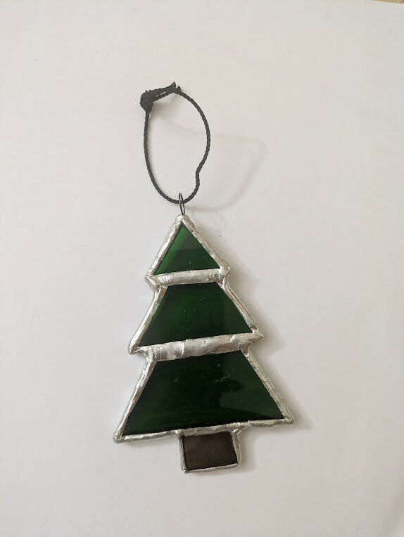 Recycled Stained Glass Tree