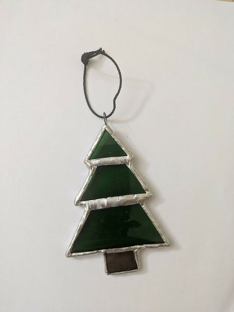 Recycled Stained Glass Tree