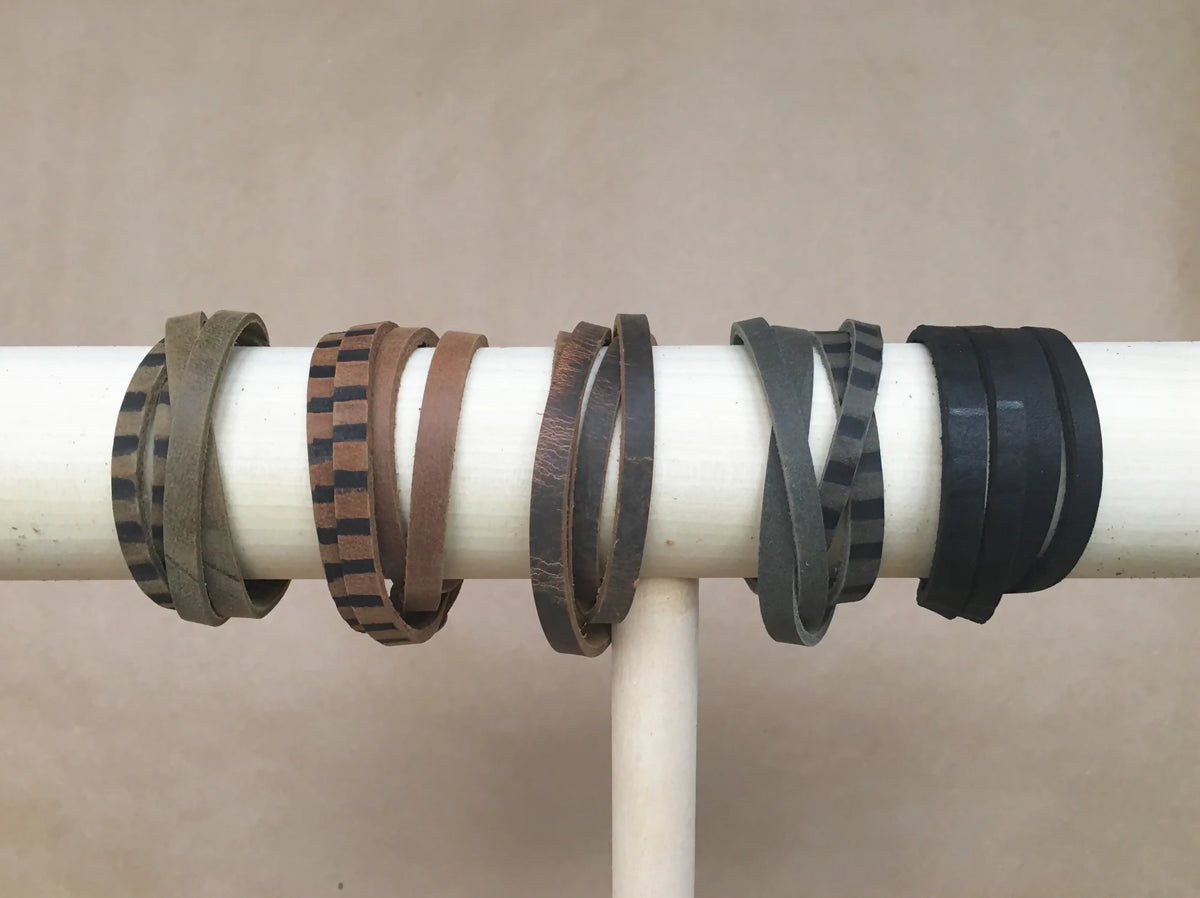 Hand-Branded Leather Bracelet