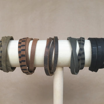 Hand-Branded Leather Bracelet