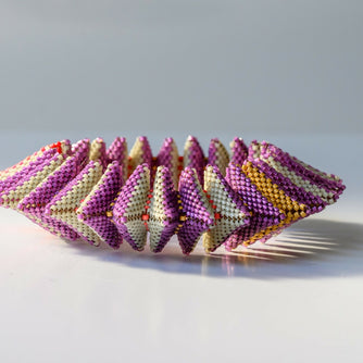 Purple Tri Puff Bracelet