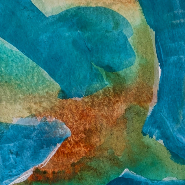 ORIGINAL PAINTING 84 one of a kind, matted as greeting card, can be framed as unique artwork for your home.