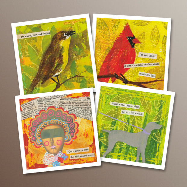Retold Stories Square Note Cards • 4pk (Blank Inside)