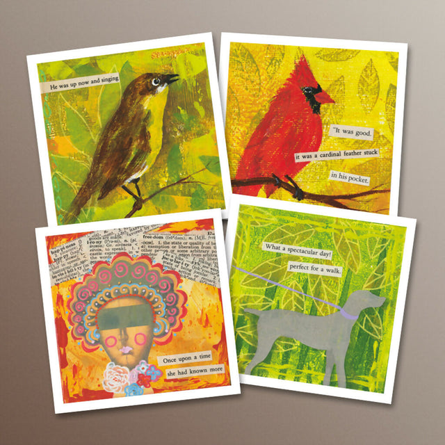 LH102 Retold Stories Square Note Cards • 4pk (Blank Inside)