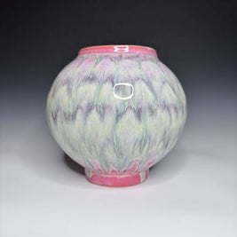 Dreamy Marbled Moon Jar Vase