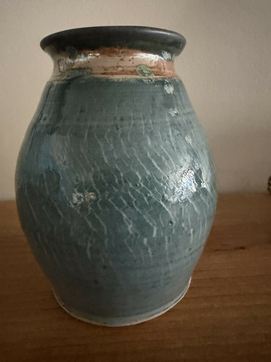 Bronze edge top Vase