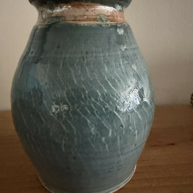 Bronze edge top Vase