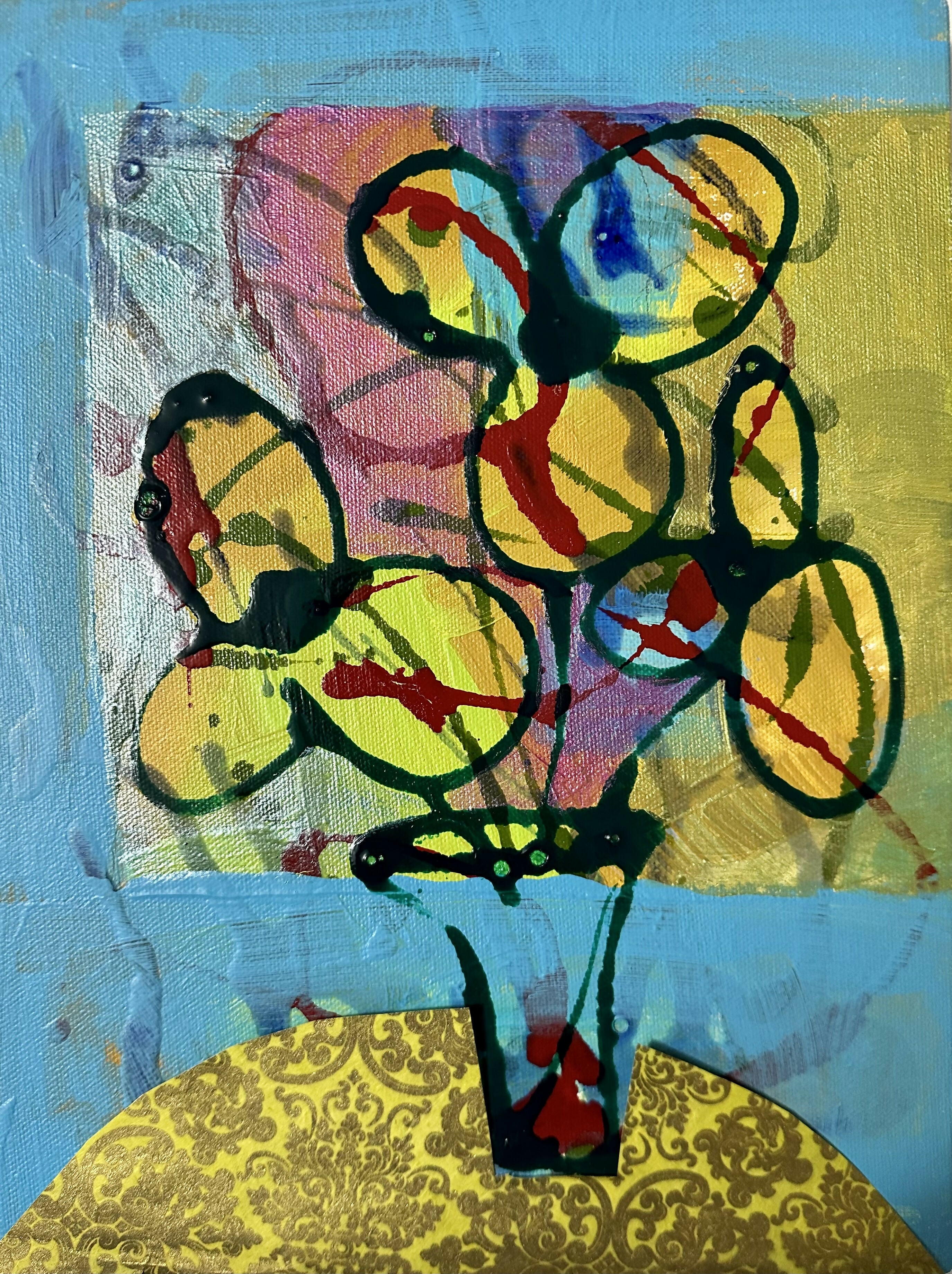 table with flowers