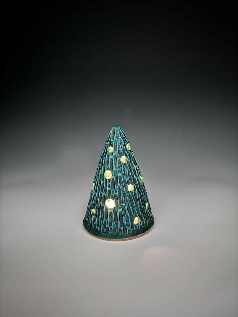 Green Xmas Tree Luminary 2