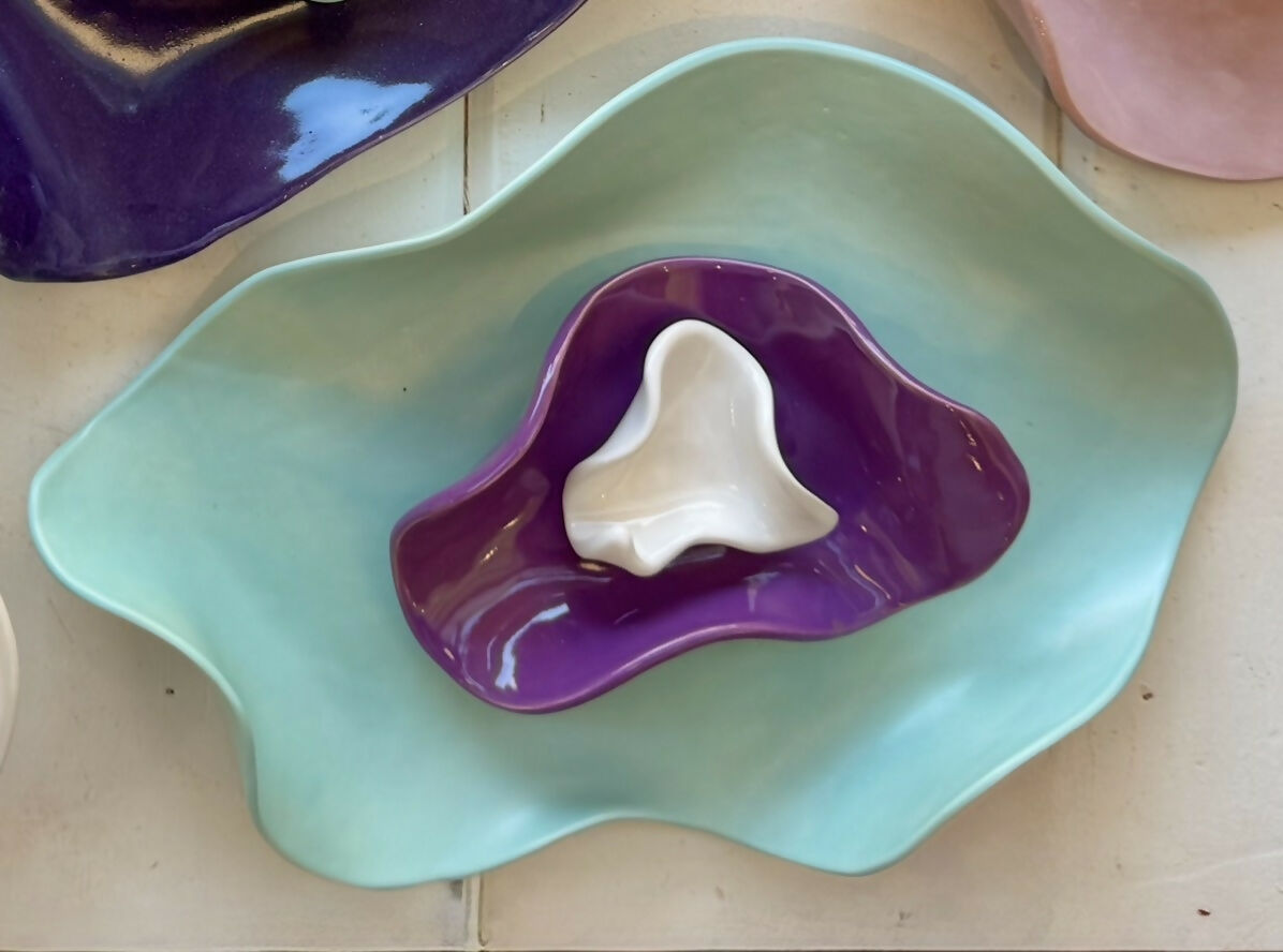 XL - wavy ceramic tray