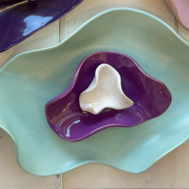 XL - wavy ceramic tray