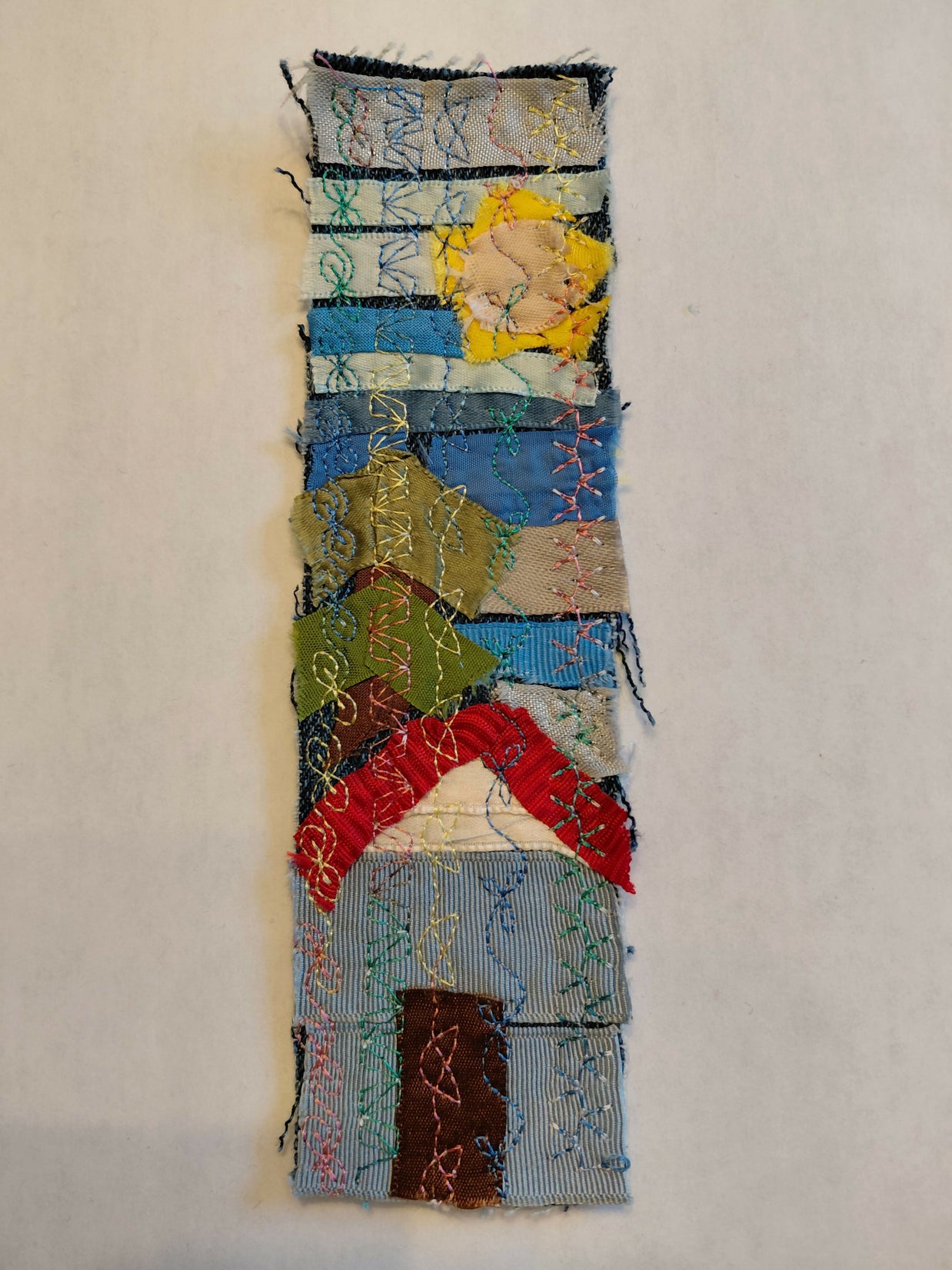 Red roof house bookmark