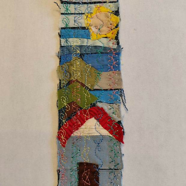 Red roof house bookmark