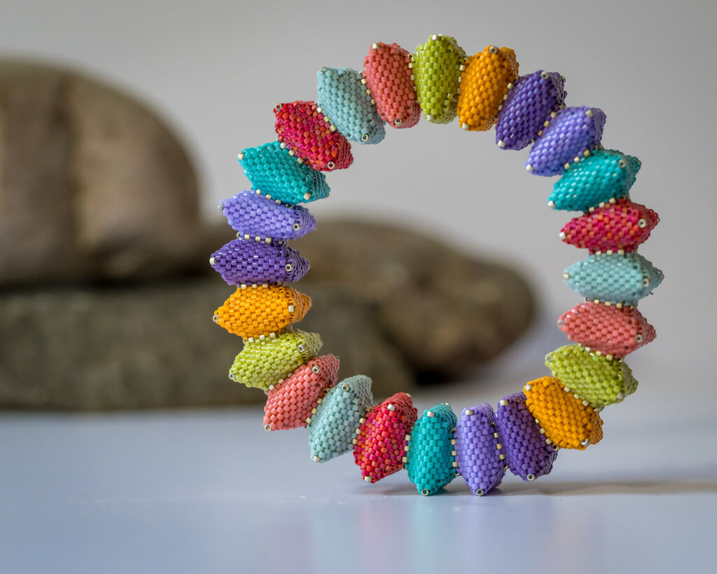 Candy Square Puff Bracelet