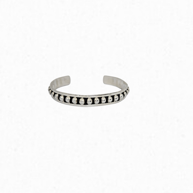 Oxidized Ball Bracelet