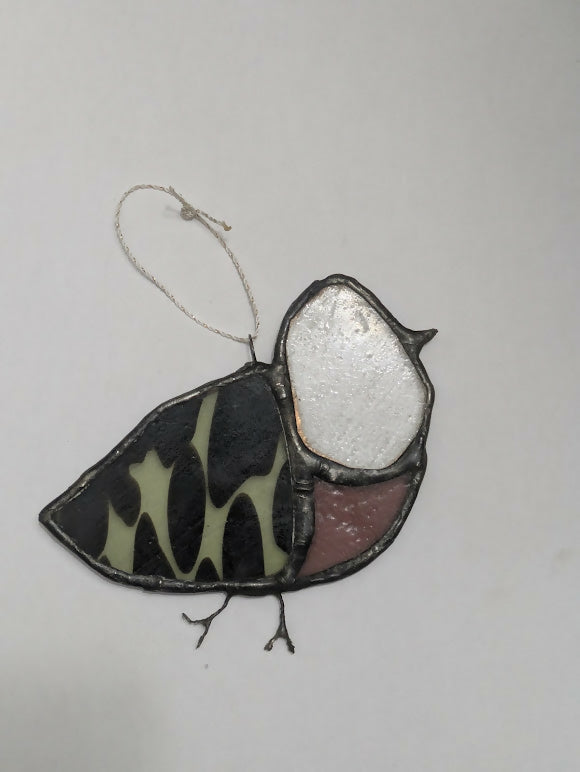Recycled Stained Glass Pigeon