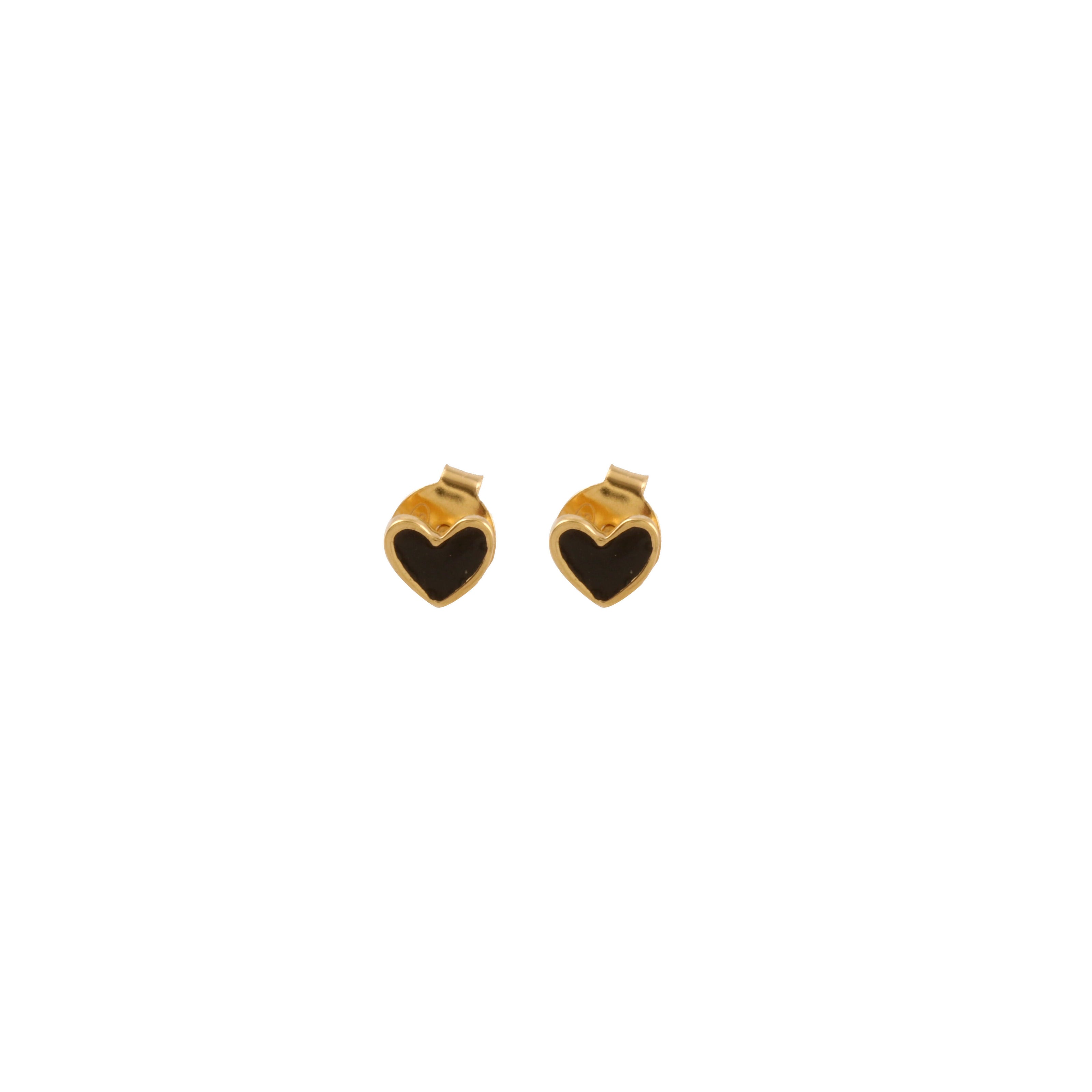 Heart Earrings /Pearl Bar in Sterling / Vermeil