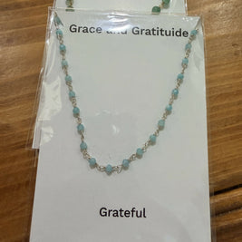 Grace and Gratitude Necklace in Silver - GGNKS