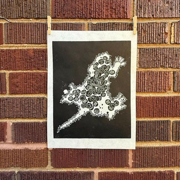 Chicago Rat Hole | Linocut Print | Wall Art