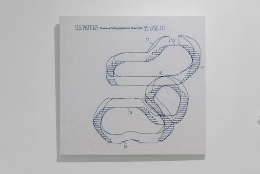 Embroidered stairway patent application