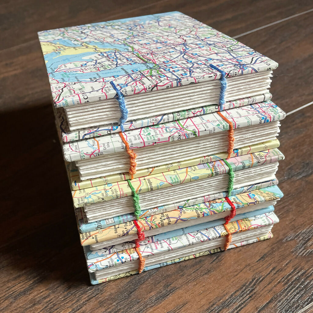 Map Covers • Handmade Book (Various Covers)