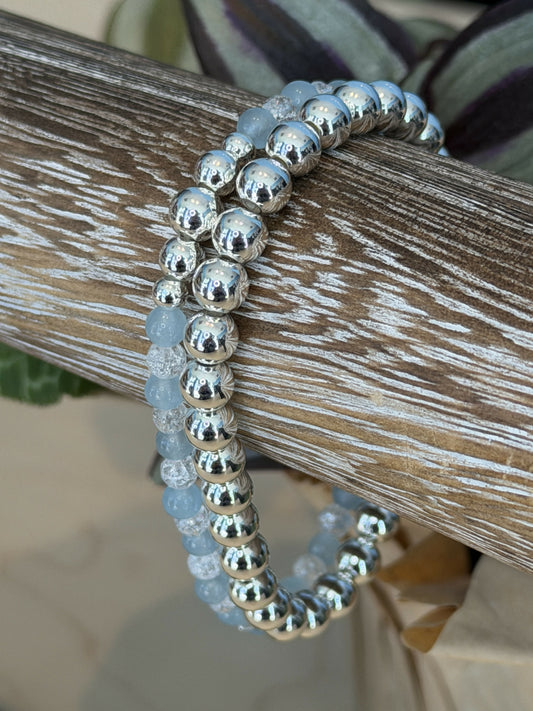 Arctic Aura Duo Bracelet Set