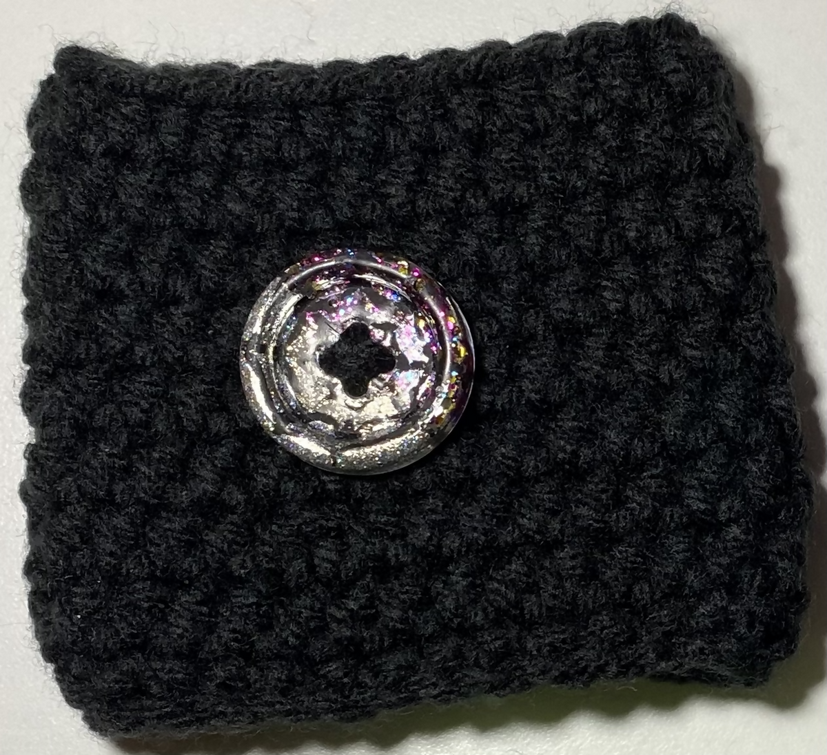 Coffee Cozy - Spider Web Button