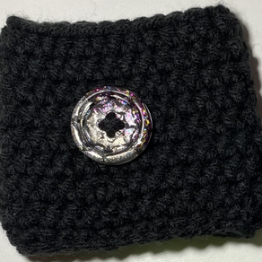 Coffee Cozy - Spider Web Button