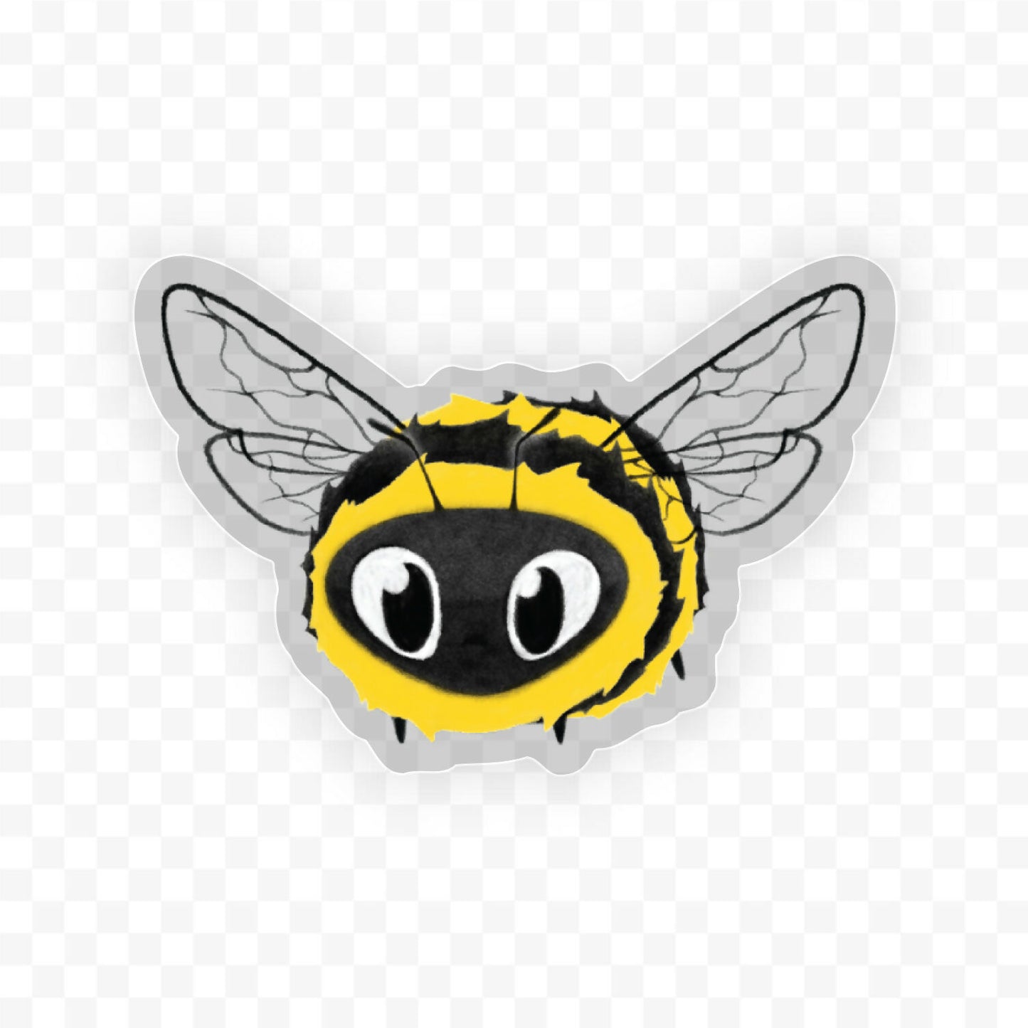 2” and 3" Art Sticker, Bee
