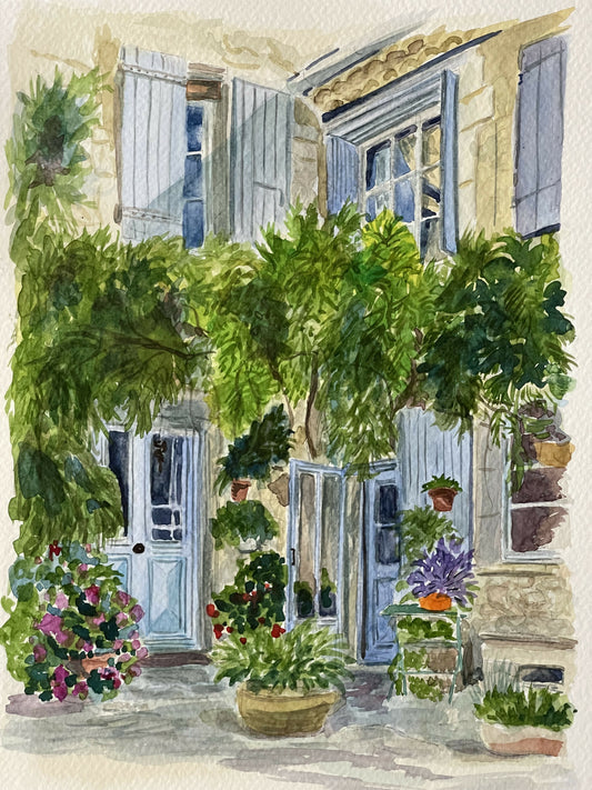 Serene Courtyard Corner