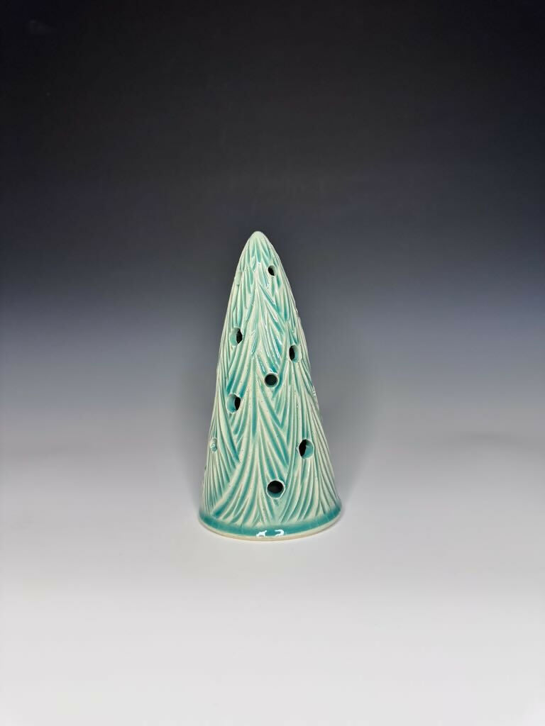 Green Xmas Tree Luminary 9