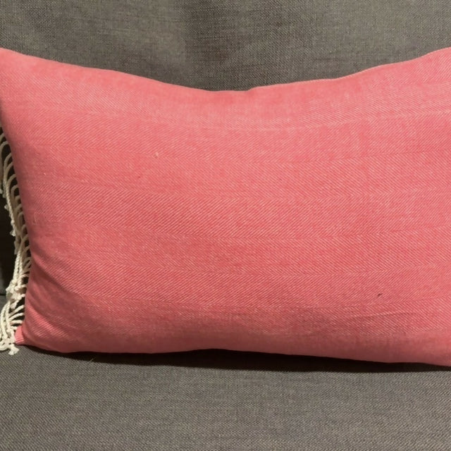 Pink shawl pillow