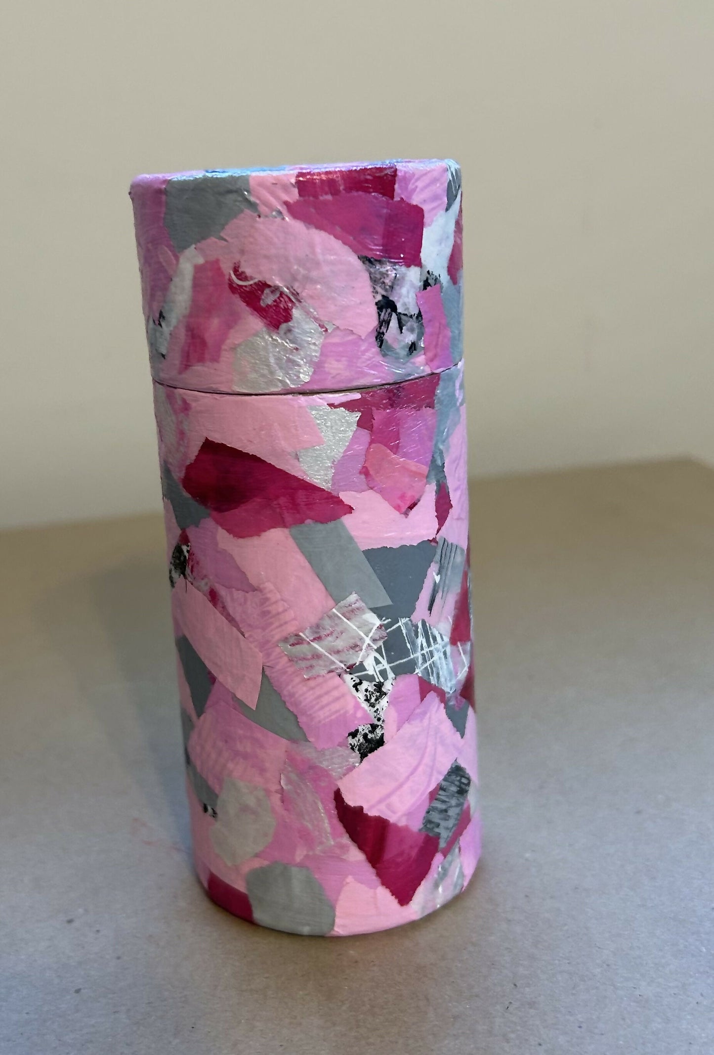 Mixed Media Art Canisters Small