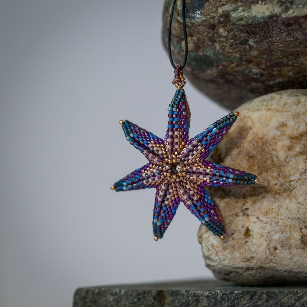 Coppery Starfish Pendant