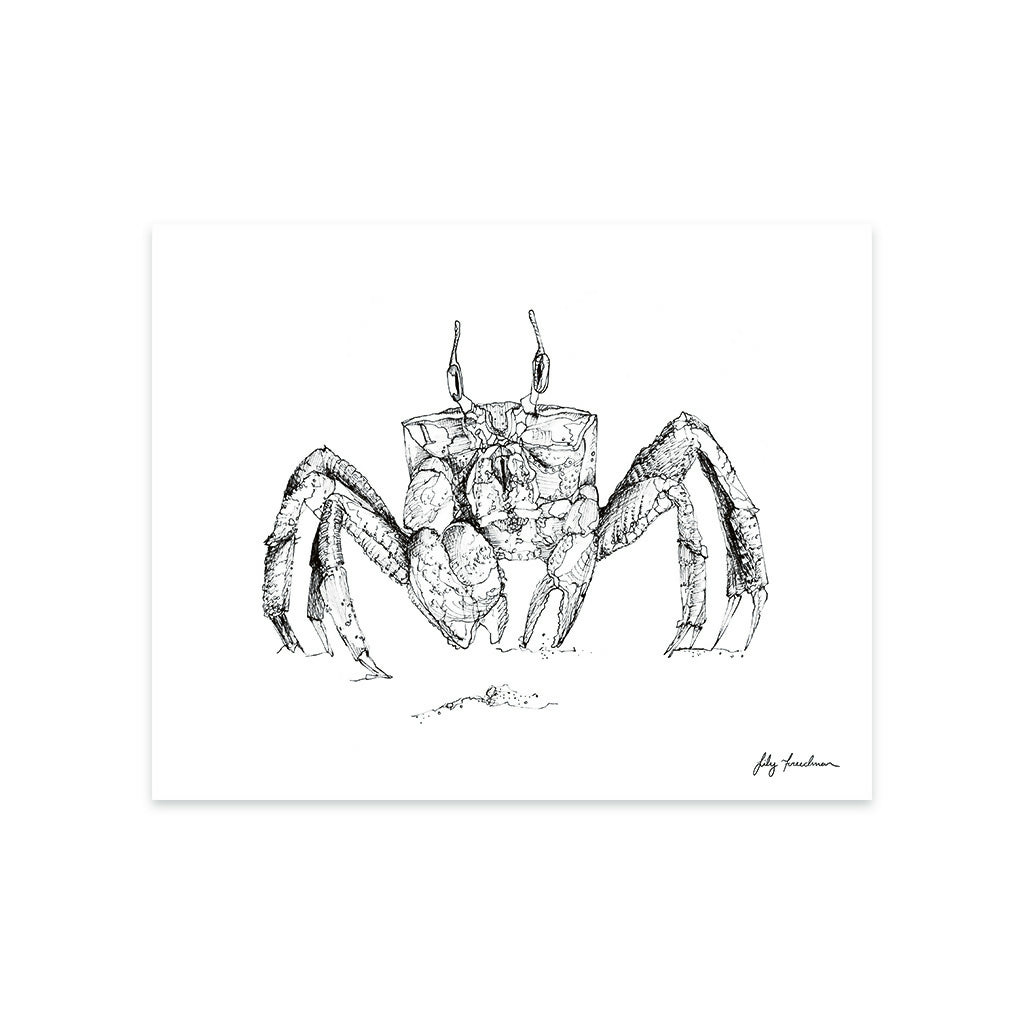 8”x10” Art Print, Crab