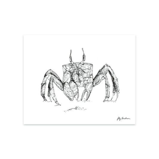 8”x10” Art Print, Crab