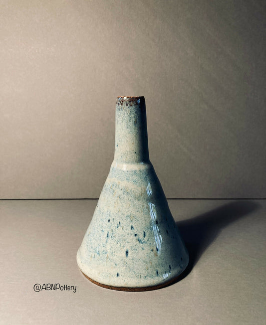 Blue Funnel Bud Vase