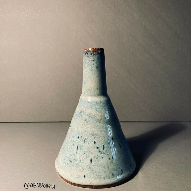Blue Funnel Bud Vase