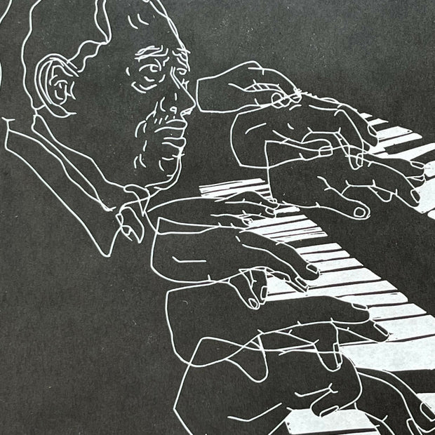 Duke Ellington | Jazz Pianist | Linocut Print | Wall Art