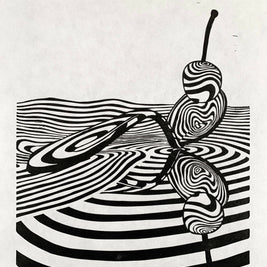 Spoonbridge and Cherry / Claes Oldenburg and Coosje van Bruggen | Linocut Print | Wall Art