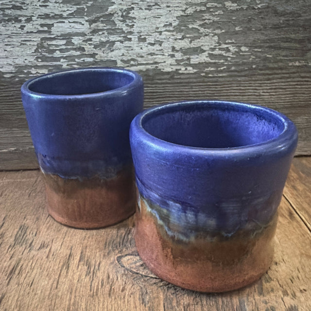 Copper & purple wine cups