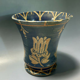 Blue flower vase