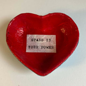 Heart trinket dish