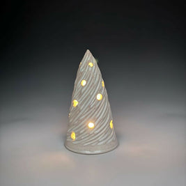 Cream Xmas Tree Luminary 3