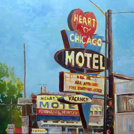PRINT Large Framed Heart o' Chicago 20