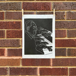 Duke Ellington | Jazz Pianist | Linocut Print | Wall Art