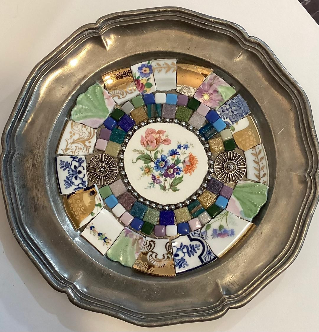 Floral Bouquet Plate